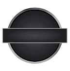 A circular dial with a handle turned off to the side, not matching the intended orientation.